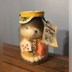 Vintage "Gambling Dope" Doll In A‎ Jar By Renee (New) Funny Gag Gifts Casino